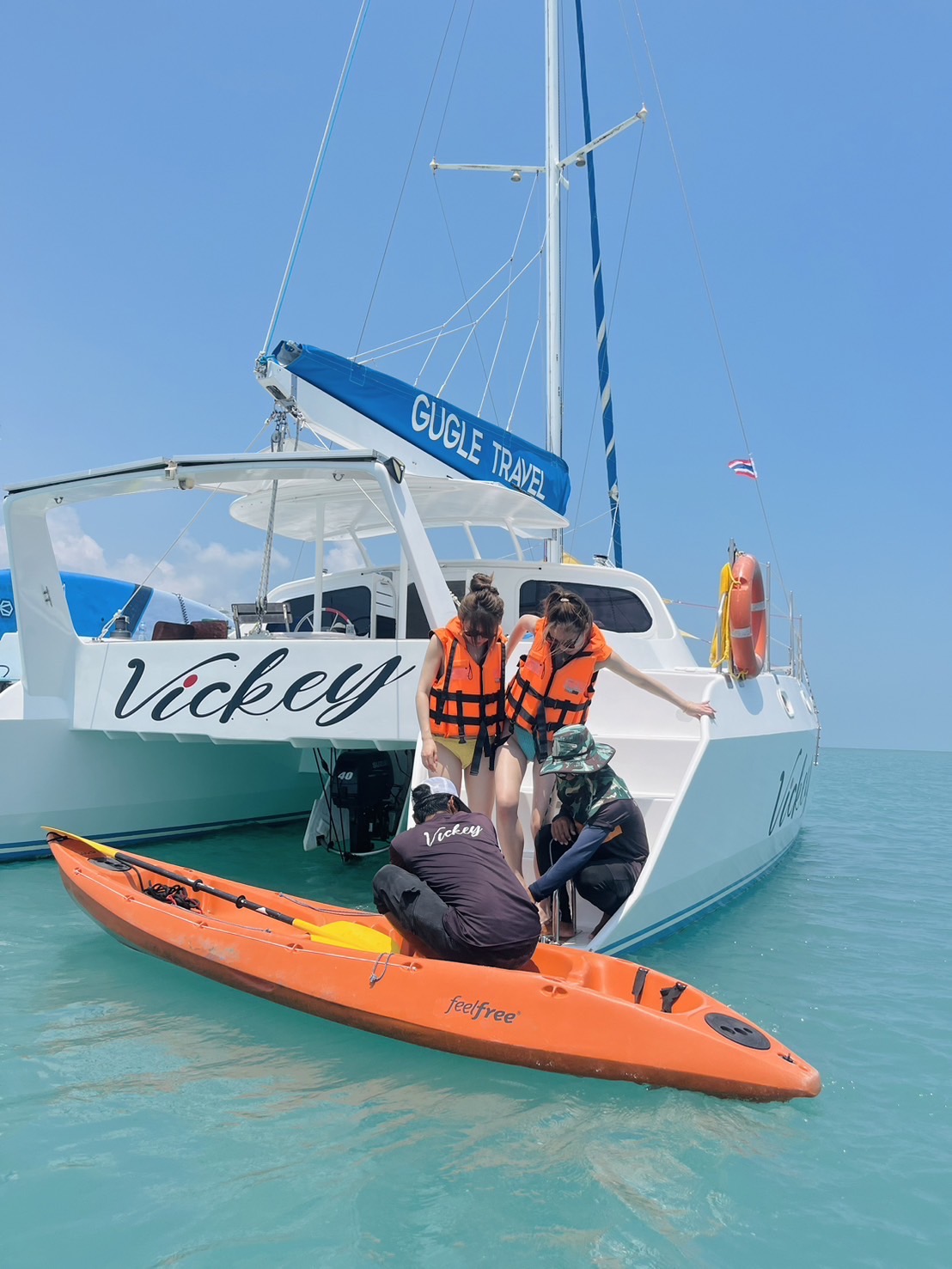 Vickey Catamaran koh samui (sup board,  fishing, snorkeling)